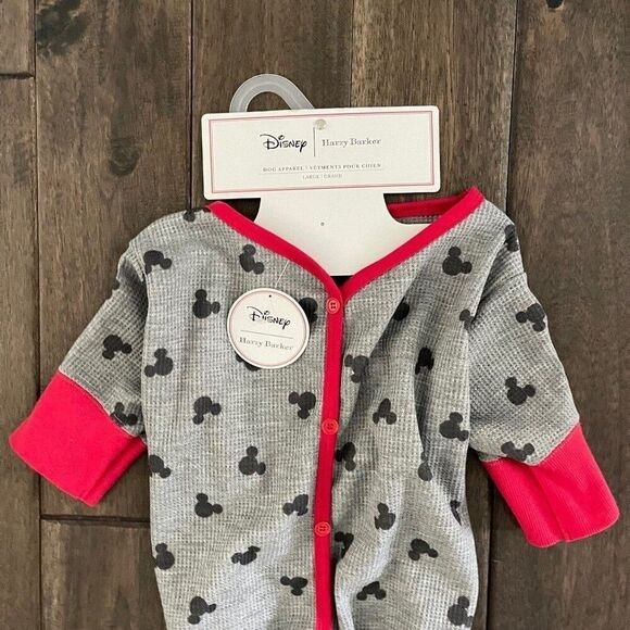 Disney Harry Barker Mickey Mouse Dog Outfit Pajamas L NWT - Picture 3 of 7